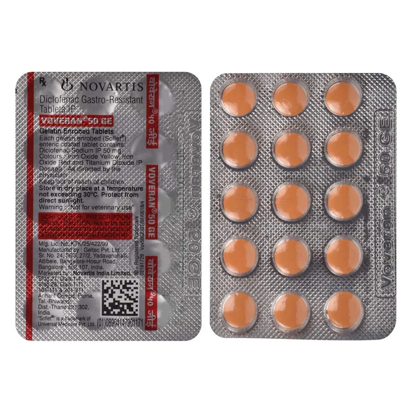 Voveran 50 Mg Tablet product image