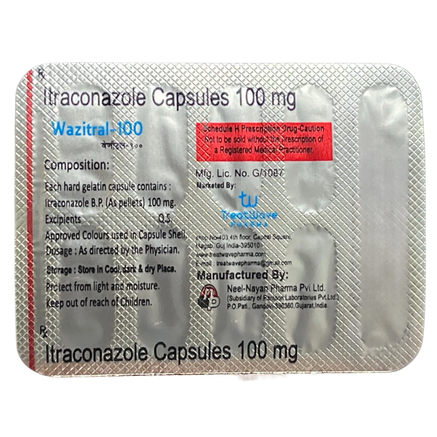 Wazitral 100 Capsule product image