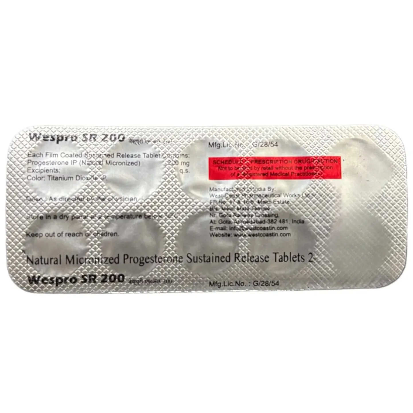 Wespro Sr 200 Tablet product image
