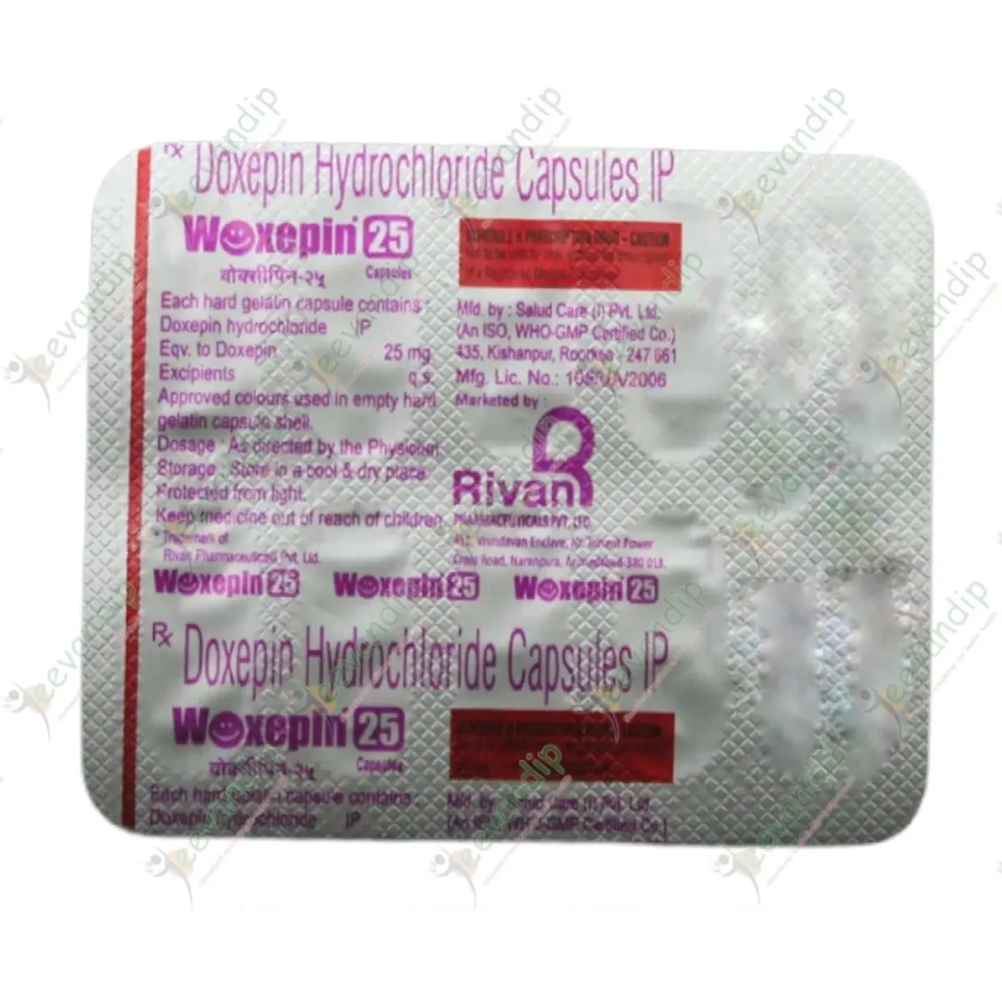 Woxepin 25 Capsule product image