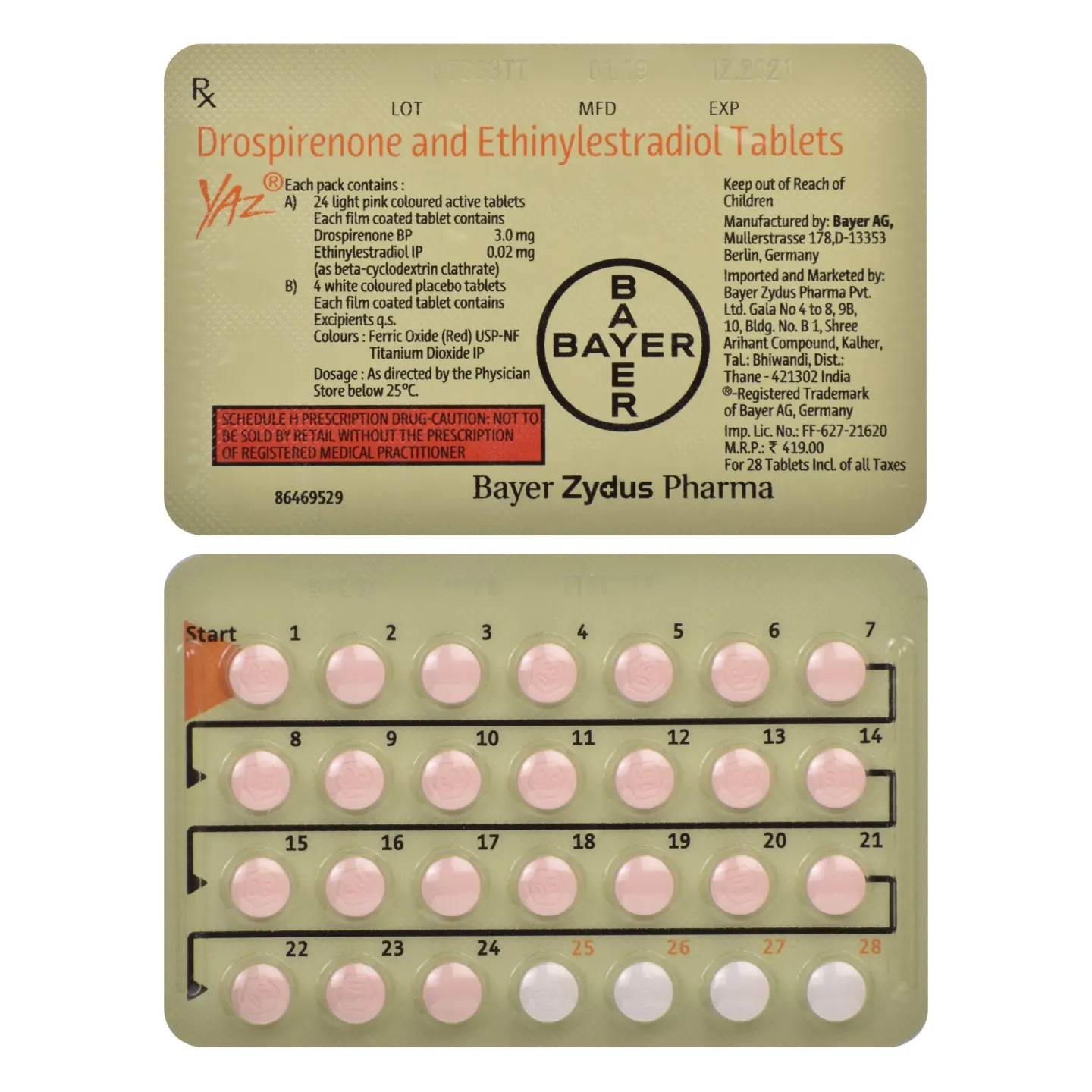 Yaz Tablet product image