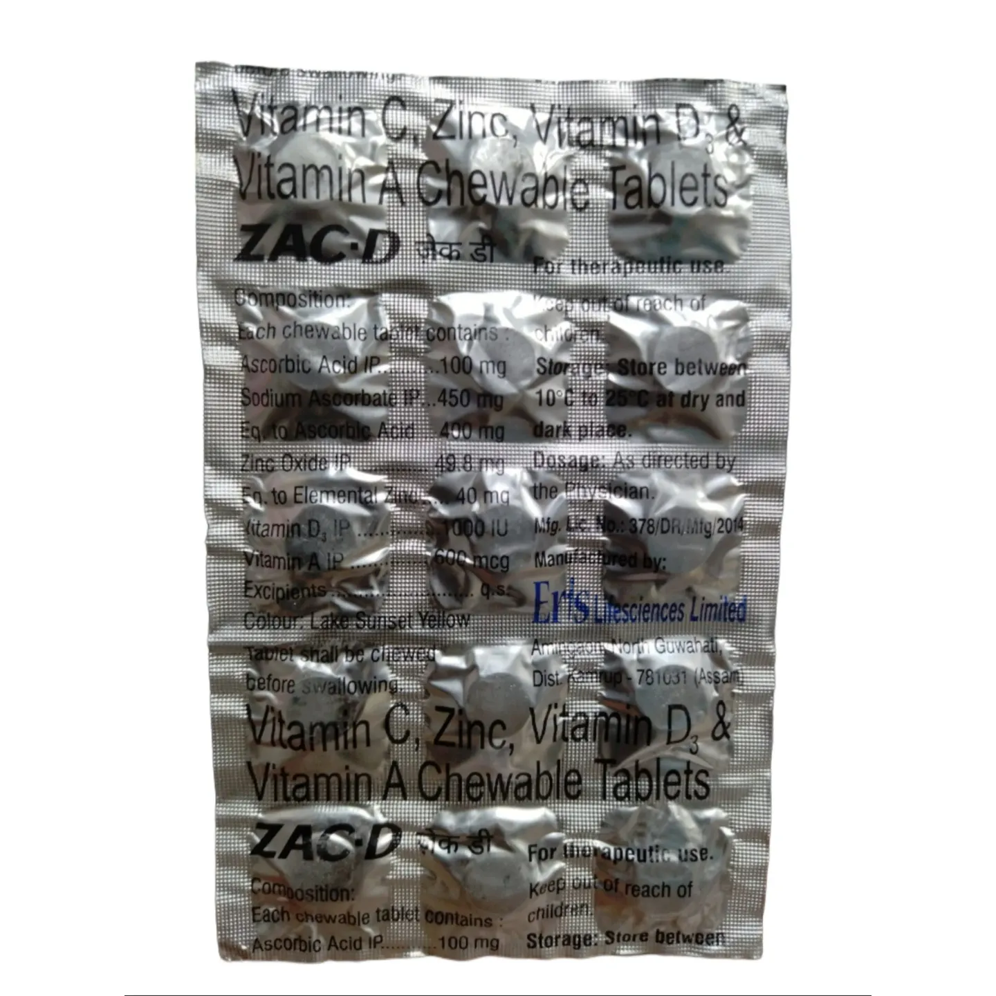 Zac D Tablet product image