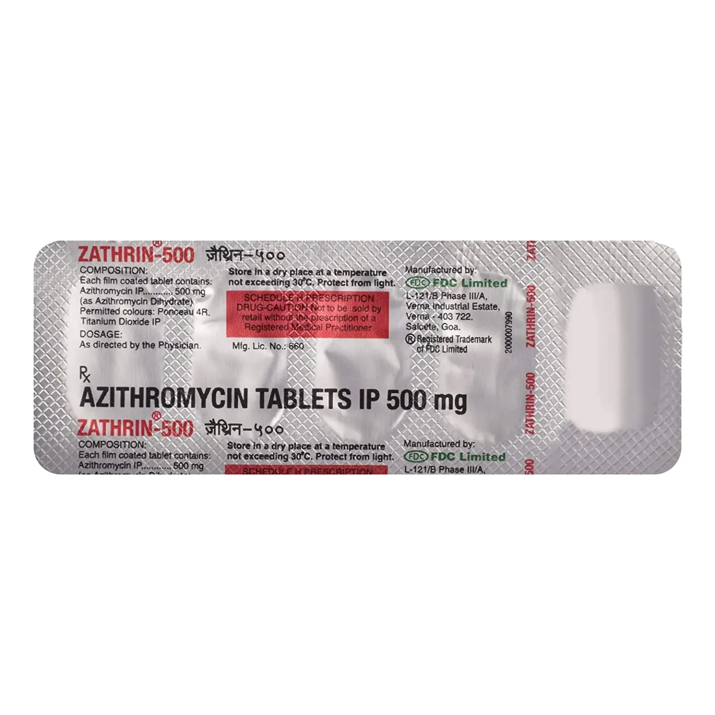 Zathrin 500 Tablet product image