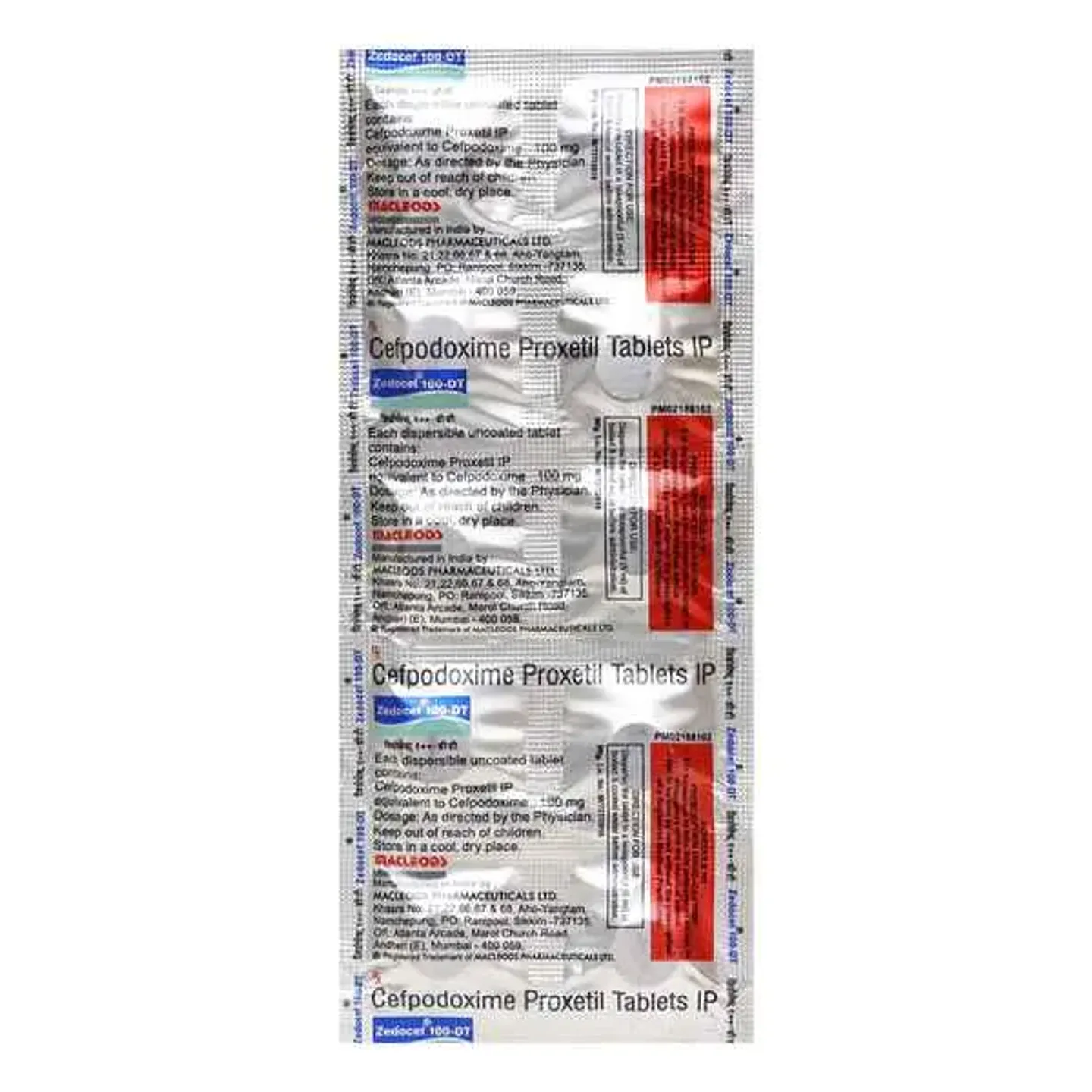 Zedocef Cv 100 Dt Tablet product image