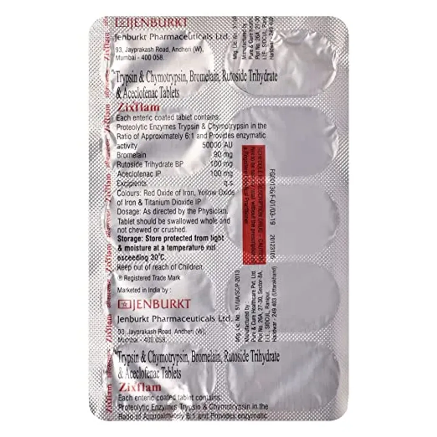 Zixflam Tablet product image