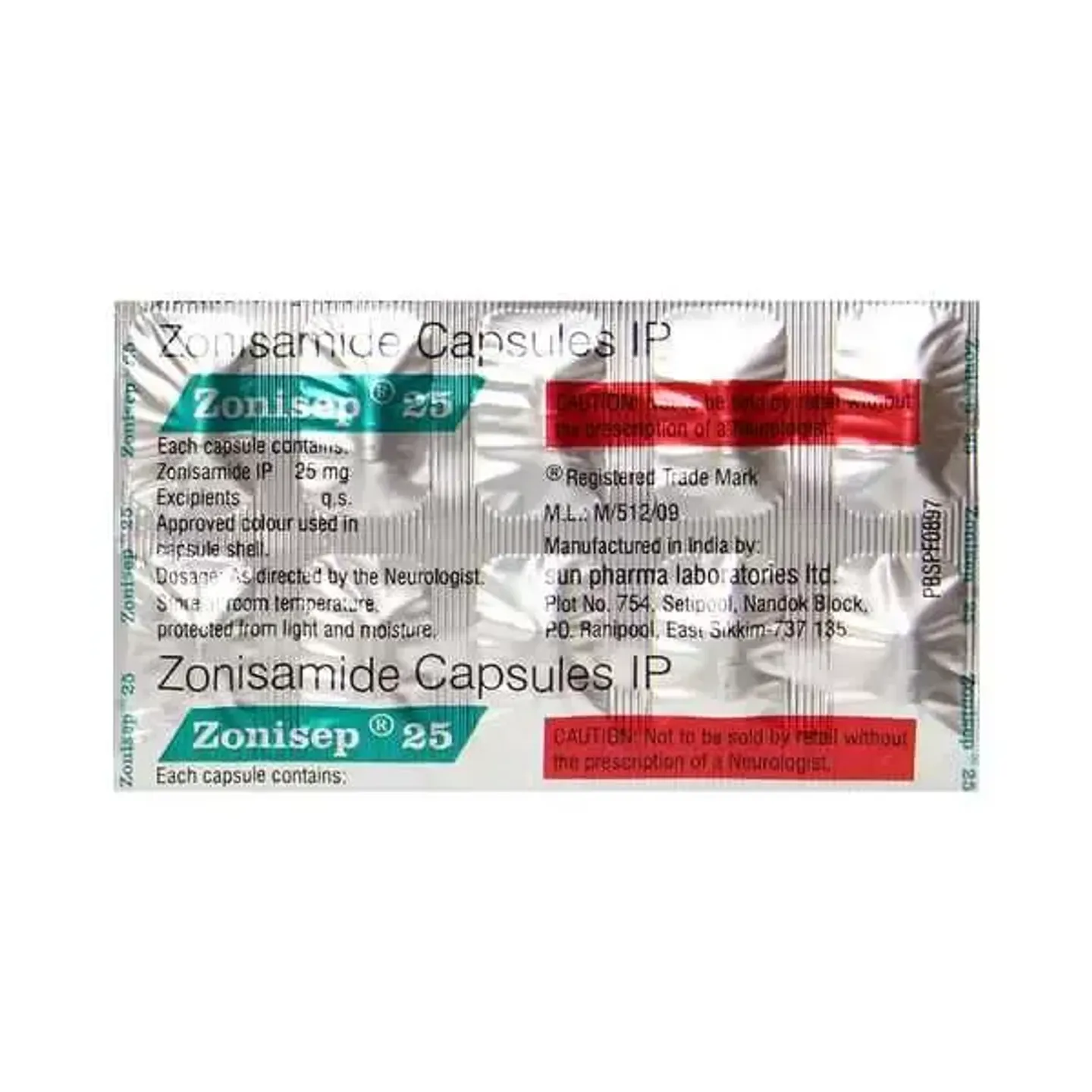 Zonisep 25 Capsule product image