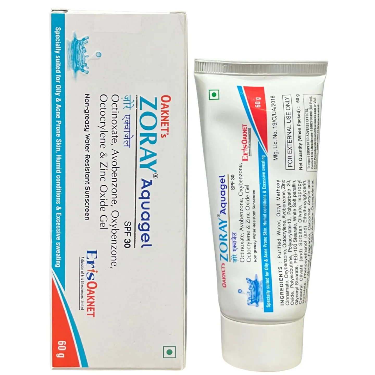 Zoray Aquagel Spf 30 Gel product image