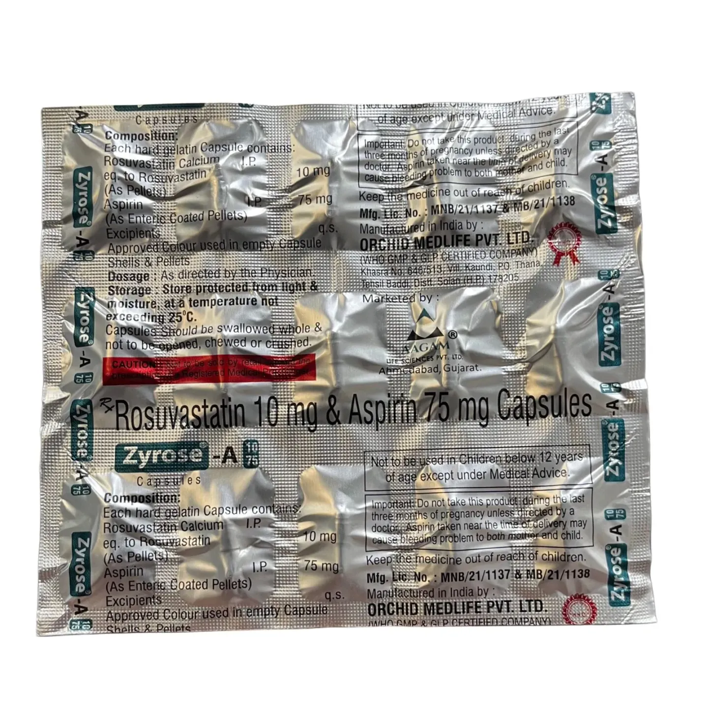 Zyrose A 10/75 Capsule product image