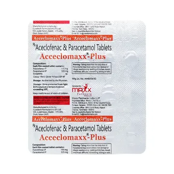 Acceclomax Plus 100mg/325mg Tablet product image