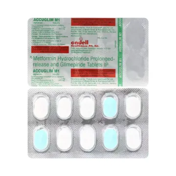Accuglim M 1mg/500mg Tablet product image