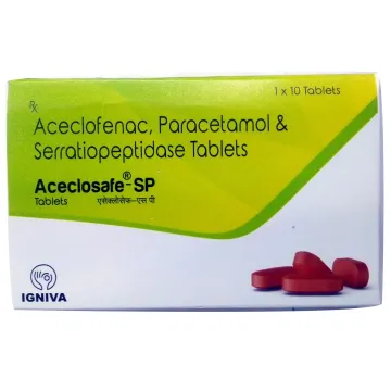 Aceclosafe Sp 100mg/325mg/10mg Tablet product image
