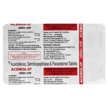 Acemol-sp Tablet product image