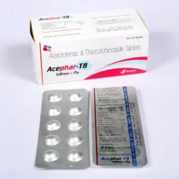 Acephar T 100mg/8mg Tablet product image