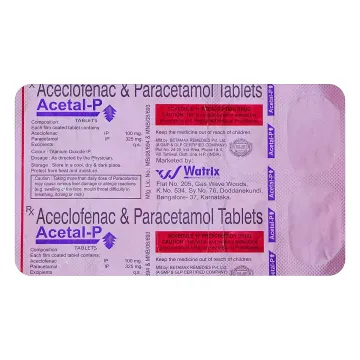 Acetal P 100mg/500mg Tablet product image