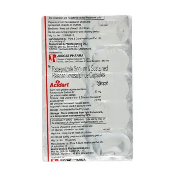 Acidart 75mg/20mg Capsule product image