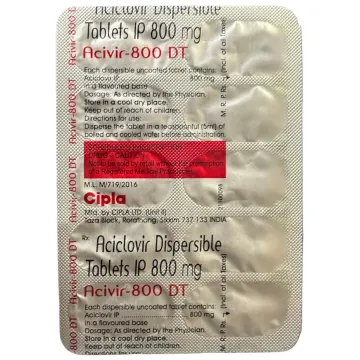 Acivir 800 Dt Tablet product image