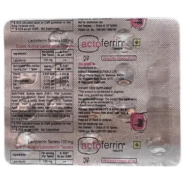 Actoferrin 100 Tablets product image