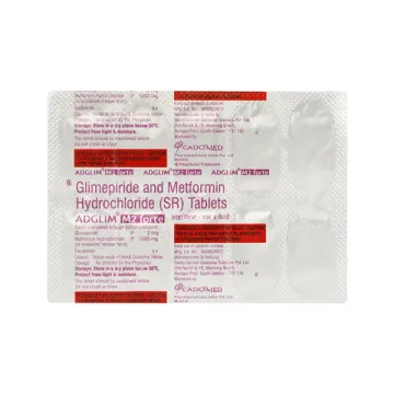 Adglim M Forte 2mg/1000mg Tablet product image
