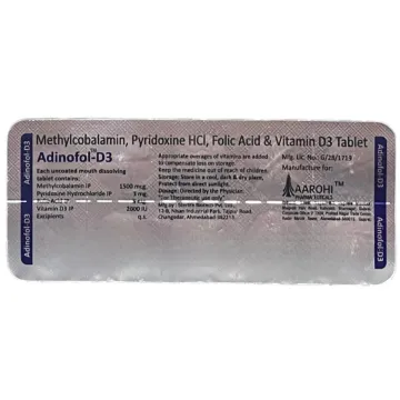 Adinofol D3 Tablet product image