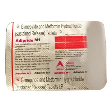 Adipride M 1mg/500mg Tablet product image