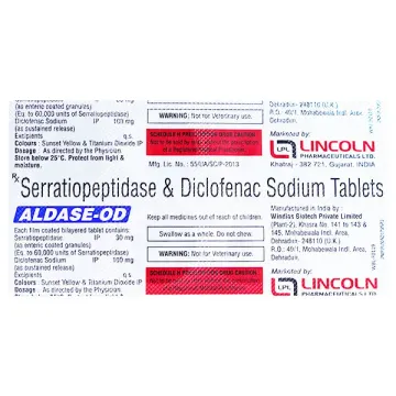 Aldase Od 100mg/30mg Tablet product image