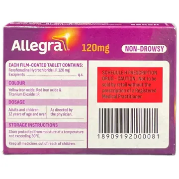 Allegra 120 Tablet product image