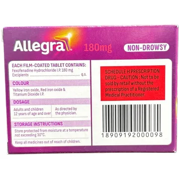 Allegra 180 Tablet product image