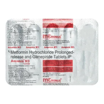 Amanza M 3mg/500mg Tablet product image