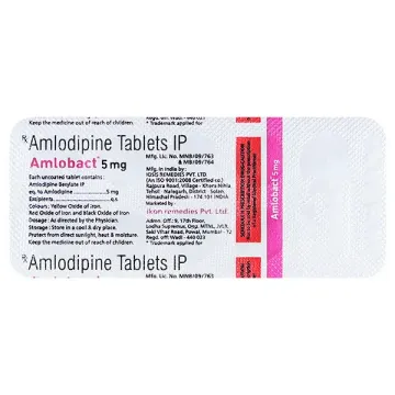 Amlobact 5mg Tablet product image