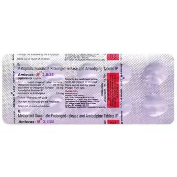 Amlovas-m 2.5mg/50mg Tablet product image