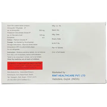 Amoxyrint Cv 625 Tablet product image