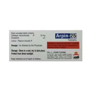 Arpin 25mg Tablet product image