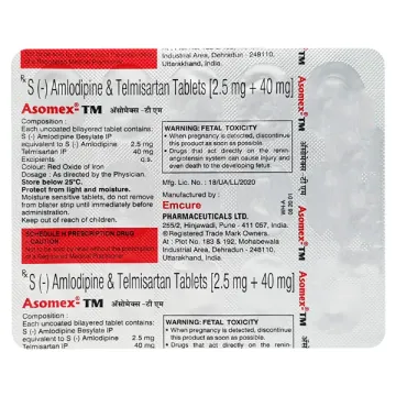 Asomex Tm 2.5 Tablet product image