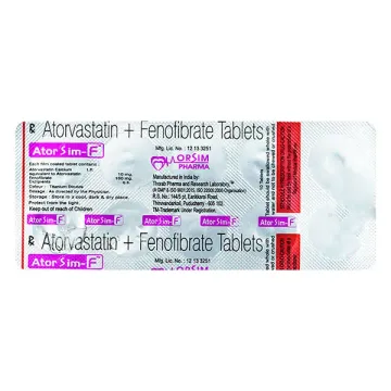 Atorsim F 10mg/160mg Tablet product image