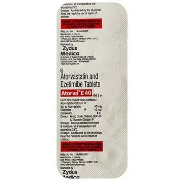 Atorva E 40 Tablet product image