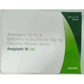 Axegliptin M 500mg/20mg Tablet product image
