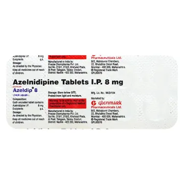 Azeldip 8 Tablet product image