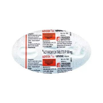 Azicox 500mg Tablet product image
