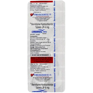 Beninorm 4mg Tablet product image