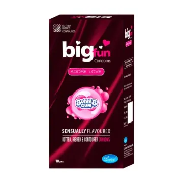 Bigfun Bubblegum Flavored Dotted & Lubricated C... product image
