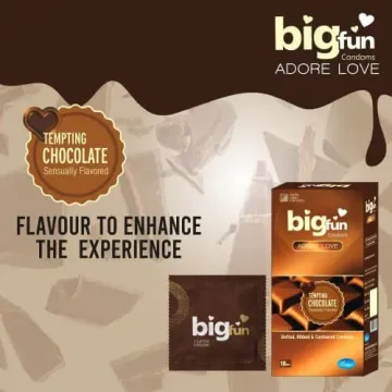Bigfun Chocolate Flavored Dotted & Lubricat... product image
