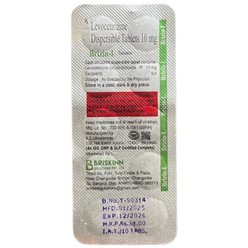 Brizin L Tablet 10mg product image