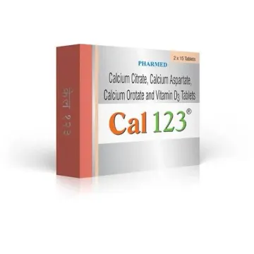 Cal 123 Tablet | Calcium & Vitamin D3 For Bone ... product image