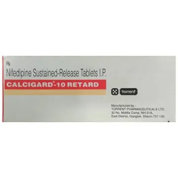 Calcigard 10 Retard Tablet Sr product image