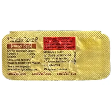 Cardivas 3.125 Tablet product image