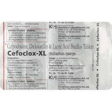 Cefoclox Xl Tablet product image