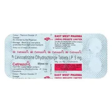Cetrezol L 5mg Tablet product image