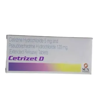 Cetrizet D 5mg/120mg Tablet product image