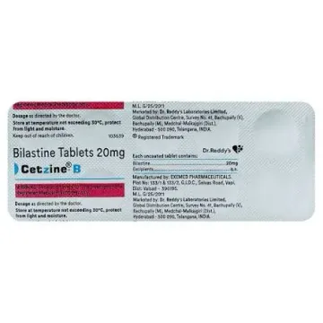 Cetzine B 20mg Tablet product image