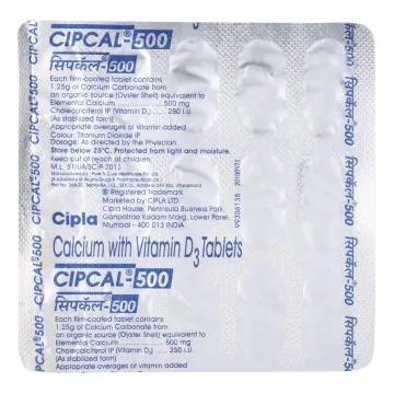 Cipcal 500 Tablet product image